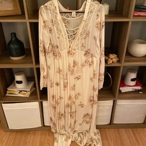 Cream maxi dress